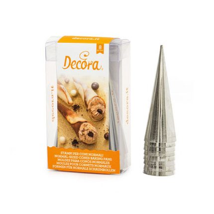 Set de 8 conuri metalice, 8 cm Decora