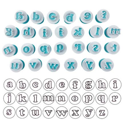 Decupator “Alfabet, litere mici” cu ejector