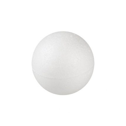 Bile/ sfera polistiren, Ø 9 cm, Set 6 buc