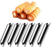 set de 5 cornete pentru coji de tarta cannolii
