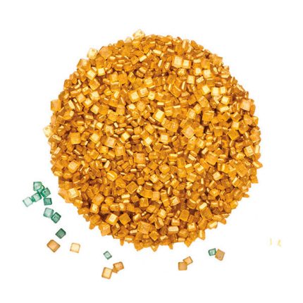 Zahar colorat de granulatie medie Auriu 100g, Dr Gusto