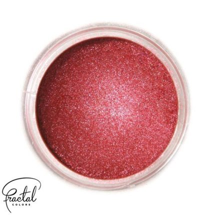 Colorant pudra rosu inchis cu sclipici SuPearl Shine Ruby, Fractal 10 ml