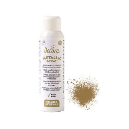 Spray colorant metalizat 150 ML – auriu / antic gold, Decora