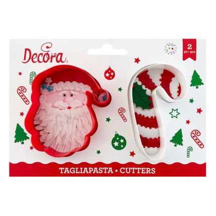 Set cu 2 decupatoare “Mos Craciun”, Decora