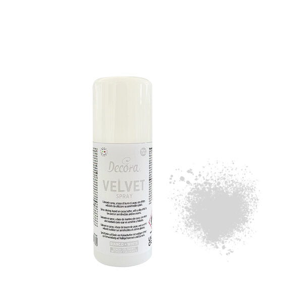 spray colorant alb catifea 100ml – decora