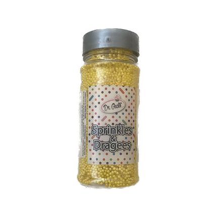 Perle din zahar galben 1mm, 90g Dr Gusto