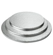 ø20 cm, platforma / drum argintiu rotund grosime 1,2 cm