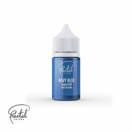 Colorant alimentar albastru pe baza de ulei, SuperOil Fractal Navy Blue 30 ml