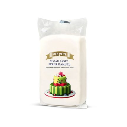 Cutie 12×1 kg, pasta de zahar Vizyon, alba