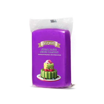 Cutie 12×1 kg, pasta de zahar Vizyon, mov