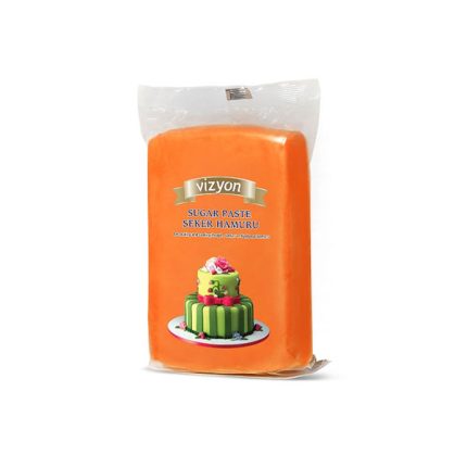 Cutie 12×1 kg, pasta de zahar Vizyon, portocalie