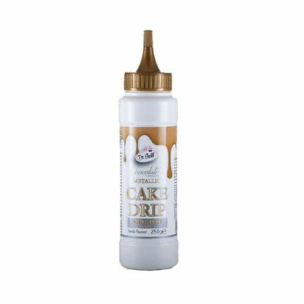 Cake drip metalic gold