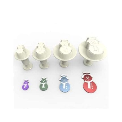 Set 4 decupatoare in forma de Om de zapada
