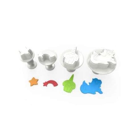 Set 4 decupatoare in forma de Unicorn