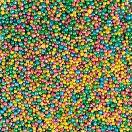 perle de zahar colormix metalizate 2mm Decora