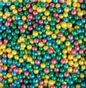 perle de zahar colormix metalizate 5mm decora