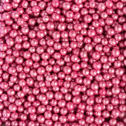 perle de zahar roz metalizat 5mm Decora