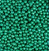 perle de zahar verde metalizat 5mm decora