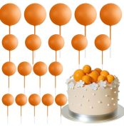 set cake topper bile portocalii