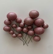 cake balls auriu roz cu sclipici