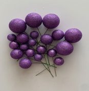 cake balls mov si cu sclipici