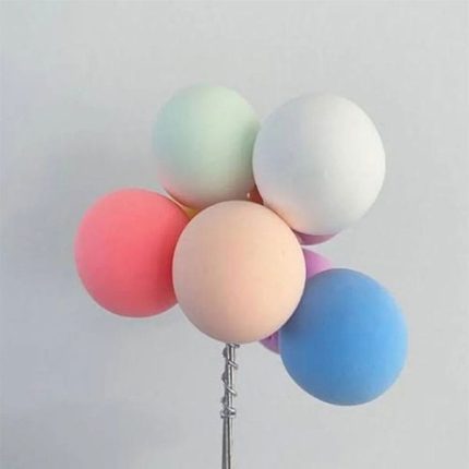 cake topper 8 balls multicolor