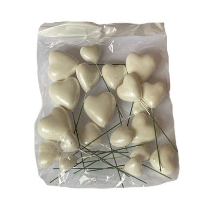 cake topper inimi albe